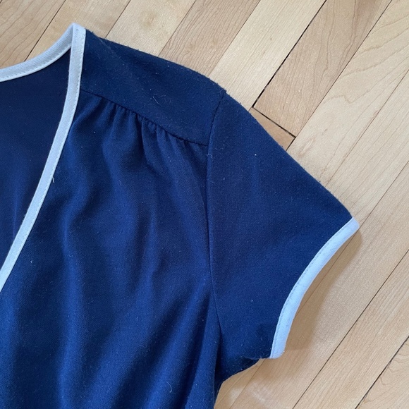 Vintage Miss Oops California navy and white trim dress - Picture 12 of 15